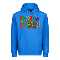 True Royal ausome autism mom Premium Hoodie - AdoDesignShop