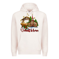 Pale Pink the church  chrıst is born Premium Hoodie - AdoDesignShop
