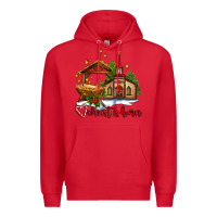 Red the church  chrıst is born Premium Hoodie - AdoDesignShop