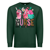 Sports Green nurse coffee scrubs rubber gloves Premium Sweatshirt - texasbilliewilder