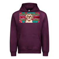 Mauve Wine shih tzu license plate Urban Hoodie - Artiststas