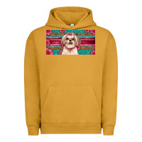 Pigment Peanut Butter shih tzu license plate Urban Hoodie - Artiststas