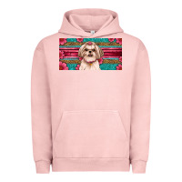 Pigment Salmon shih tzu license plate Urban Hoodie - Artiststas