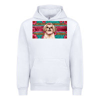 White shih tzu license plate Urban Hoodie - Artiststas