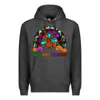 Charcoal Heather happy hallothanksmas Premium Hoodie - JahusDesignShop