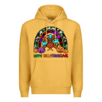 Mustard happy hallothanksmas Premium Hoodie - JahusDesignShop