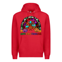 Red happy hallothanksmas Premium Hoodie - JahusDesignShop