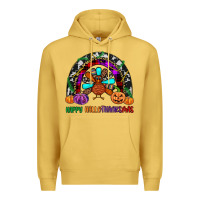 Antique Gold happy hallothanksmas Premium Hoodie - JahusDesignShop