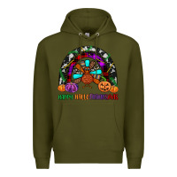 Army Green happy hallothanksmas Premium Hoodie - JahusDesignShop
