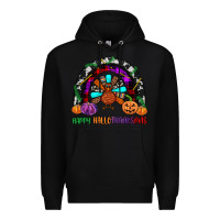 Black happy hallothanksmas Premium Hoodie - JahusDesignShop