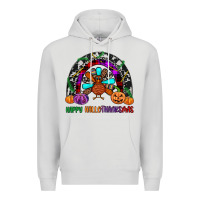 Dove Grey happy hallothanksmas Premium Hoodie - JahusDesignShop