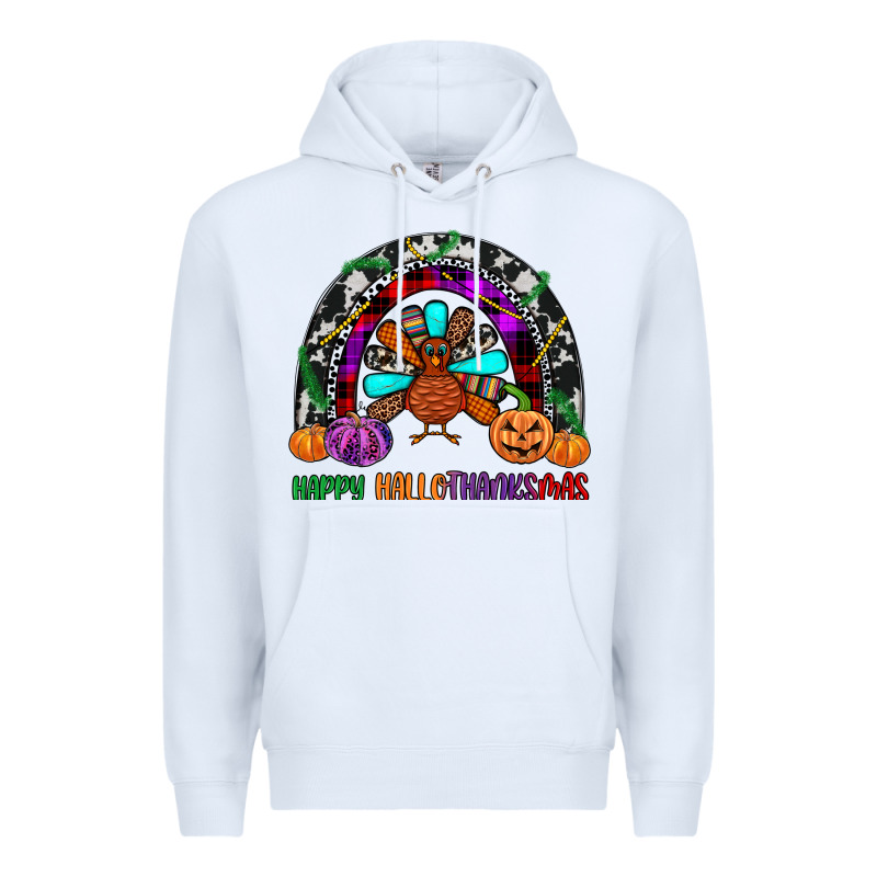 Happy Hallothanksmas Premium Hoodie by JahusDesignShop | Teevron