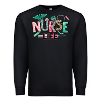 Black nurse life Premium Sweatshirt - texasbilliewilder