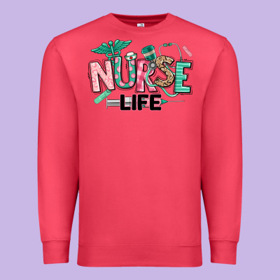 Nurse Life Premium Sweatshirt Designed By Texasbilliewilder