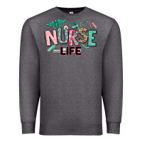 Charcoal Heather nurse life Premium Sweatshirt - texasbilliewilder