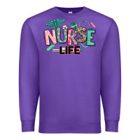 Purple nurse life Premium Sweatshirt - texasbilliewilder