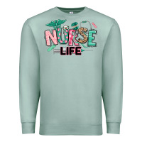 Seafoam nurse life Premium Sweatshirt - texasbilliewilder