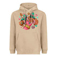 Mushroom pink christmas black girl sneakers Heavyweight Hoodie - RanaPortraitStore