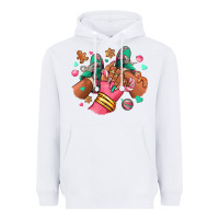 White pink christmas black girl sneakers Heavyweight Hoodie - RanaPortraitStore