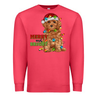 Cardinal merry and bright toy poodle Premium Sweatshirt - RanaPortraitStore