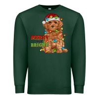 Sports Green merry and bright toy poodle Premium Sweatshirt - RanaPortraitStore