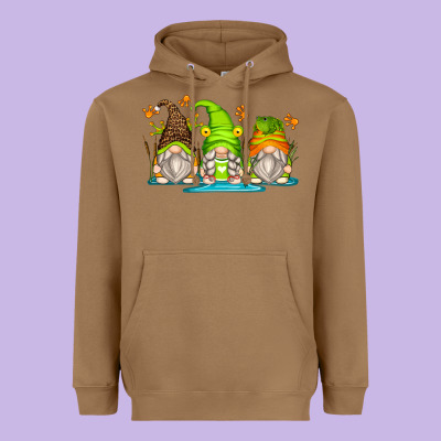 Heavyweight Hoodie frog gnomes