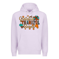 Lilac grateful thankful blessed Premium Hoodie - JahusDesignShop
