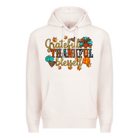 Pale Pink grateful thankful blessed Premium Hoodie - JahusDesignShop