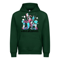 Forest Green d h dental hygienist Urban Hoodie - AdoDesignShop