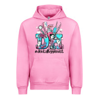 Fuchsia Pink d h dental hygienist Urban Hoodie - AdoDesignShop