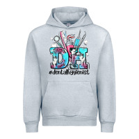 Heather Grey d h dental hygienist Urban Hoodie - AdoDesignShop