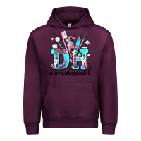 Mauve Wine d h dental hygienist Urban Hoodie - AdoDesignShop