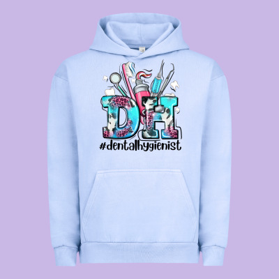 D H Dental Hygienist Urban Hoodie Designed By Adodesignshop