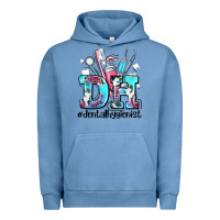 Pigment Pebble Blue d h dental hygienist Urban Hoodie - AdoDesignShop