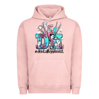 Pigment Salmon d h dental hygienist Urban Hoodie - AdoDesignShop