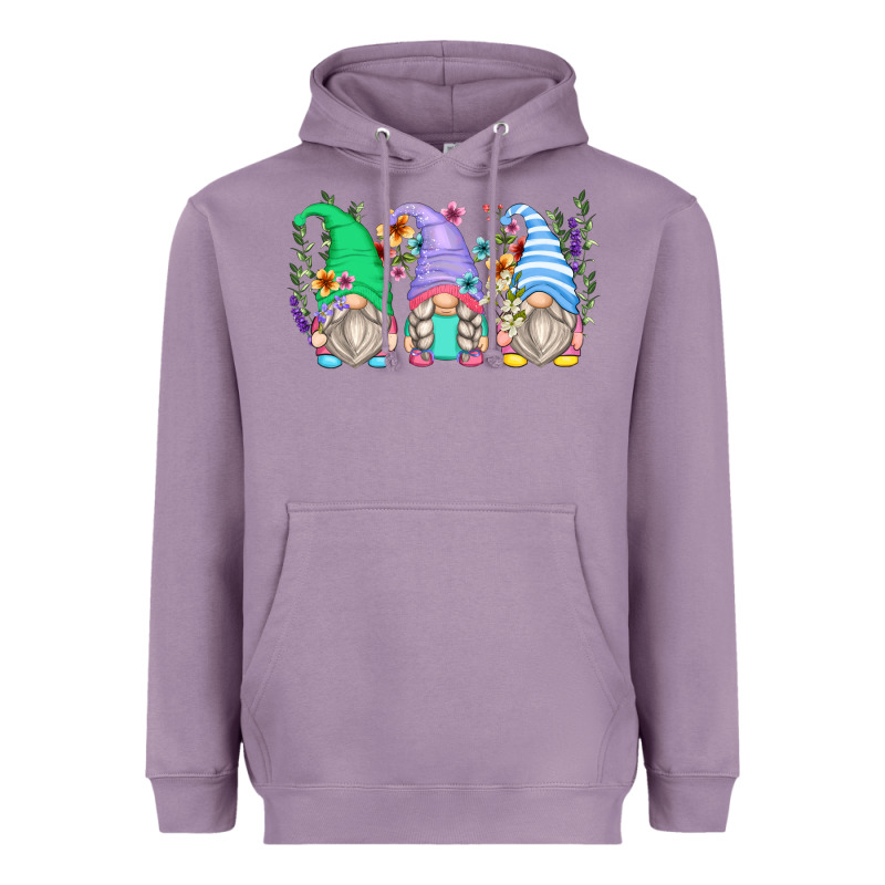 Floral Gnomes Heavyweight Hoodie by Zillion Design Studio | Teevron