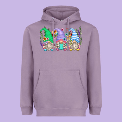 Heavyweight Hoodie floral gnomes