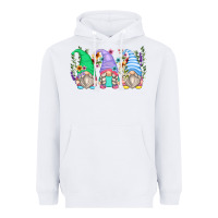 White floral gnomes Heavyweight Hoodie - Zillion Design Studio