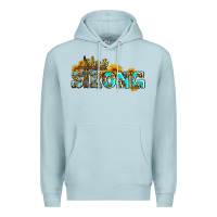 Blue Mist she is strong with cross Premium Hoodie - AdoDesignShop