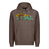 Coffee she is strong with cross Premium Hoodie - AdoDesignShop