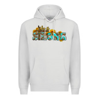 Dove Grey she is strong with cross Premium Hoodie - AdoDesignShop