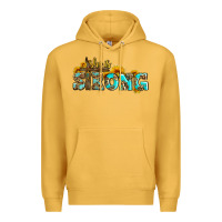 Mustard she is strong with cross Premium Hoodie - AdoDesignShop