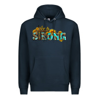 Navy she is strong with cross Premium Hoodie - AdoDesignShop