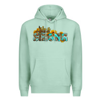 Seafoam she is strong with cross Premium Hoodie - AdoDesignShop