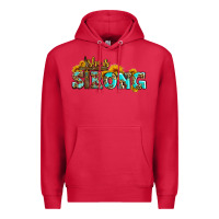 Cardinal she is strong with cross Premium Hoodie - AdoDesignShop