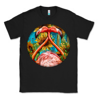 Black flamingos with western background Classic Tee - BarkalooDesign