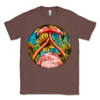 Chestnut flamingos with western background Classic Tee - BarkalooDesign