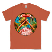 Copper flamingos with western background Classic Tee - BarkalooDesign
