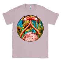 Lilac flamingos with western background Classic Tee - BarkalooDesign