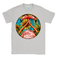 Moon Dust flamingos with western background Classic Tee - BarkalooDesign